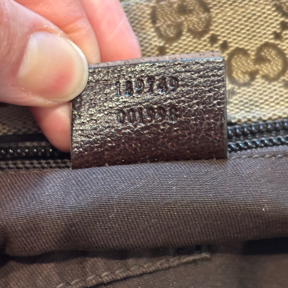 Gucci Beige and Brown GG Pattern Messenger Bag - Picture 7 of 13